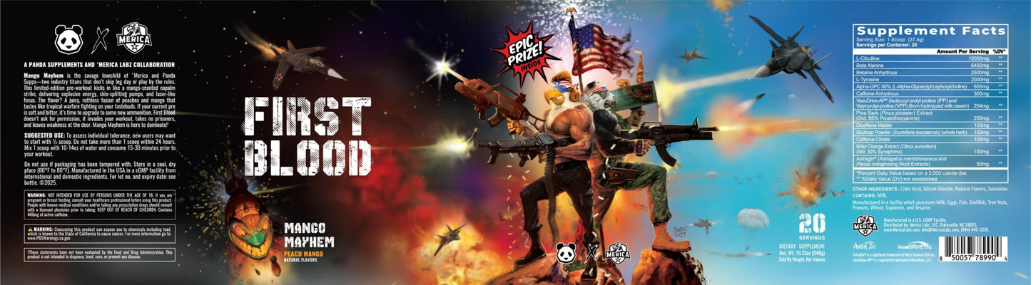 Merica Labz x Panda Supps Collab First Blood