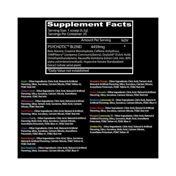 Insane Labz Psychotic Stickpack Variety Bag