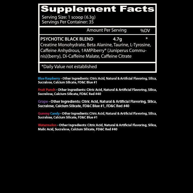Insane Labz Psychotic Black