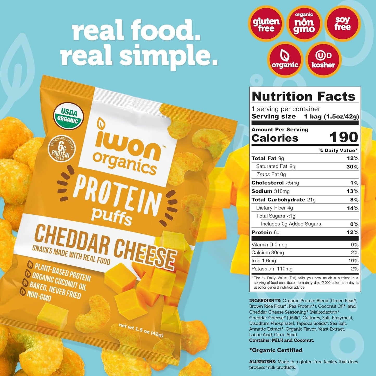 IWON Organics Protein Puffs