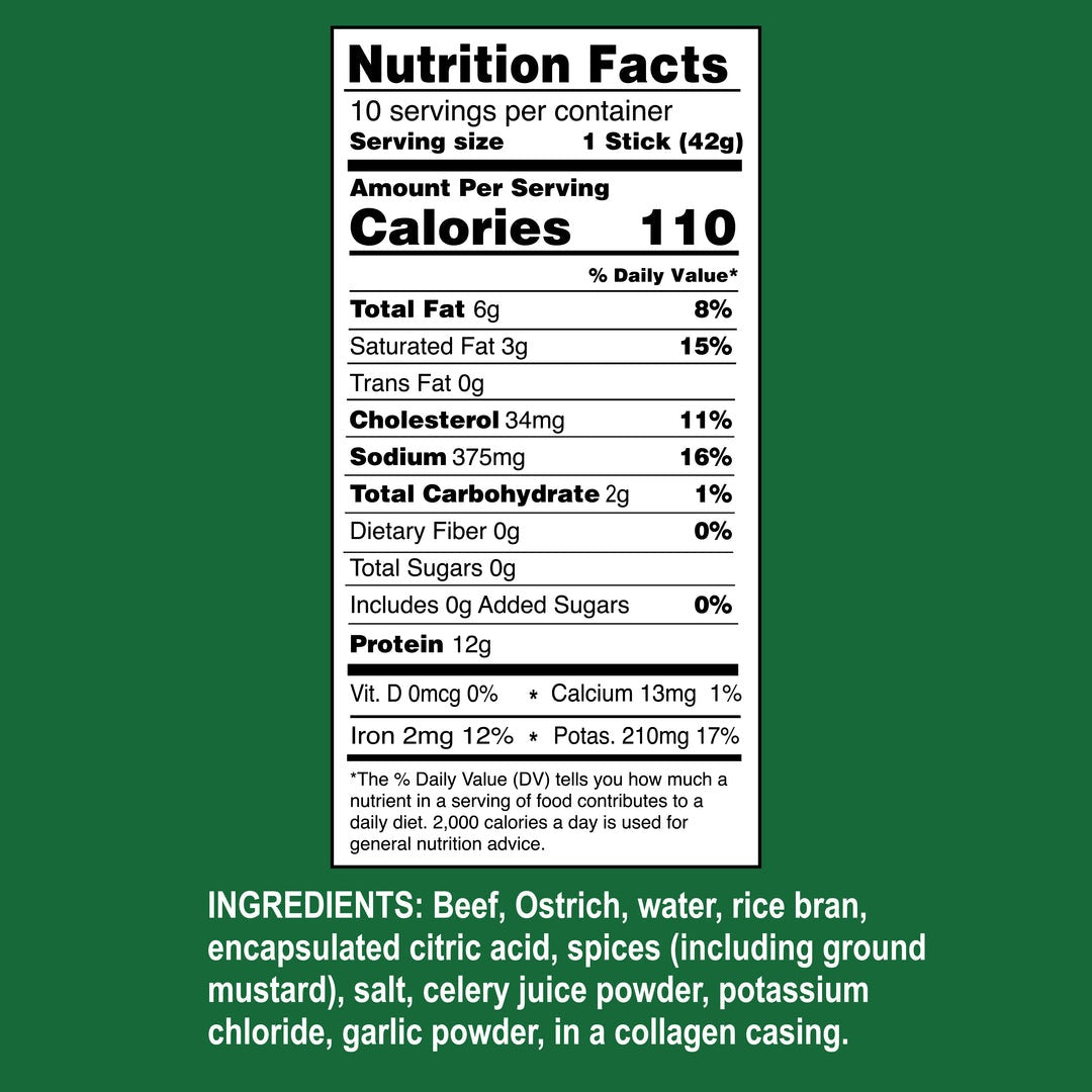 Ostrim Beef & Ostrich Sticks