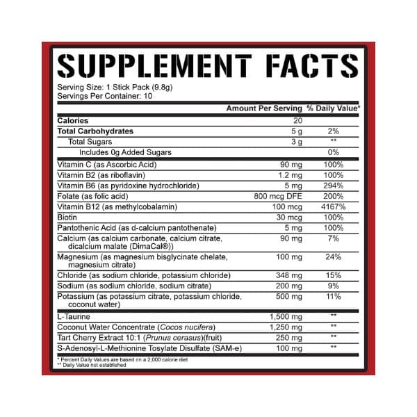 5% Nutrition Hydrate Stick Packs