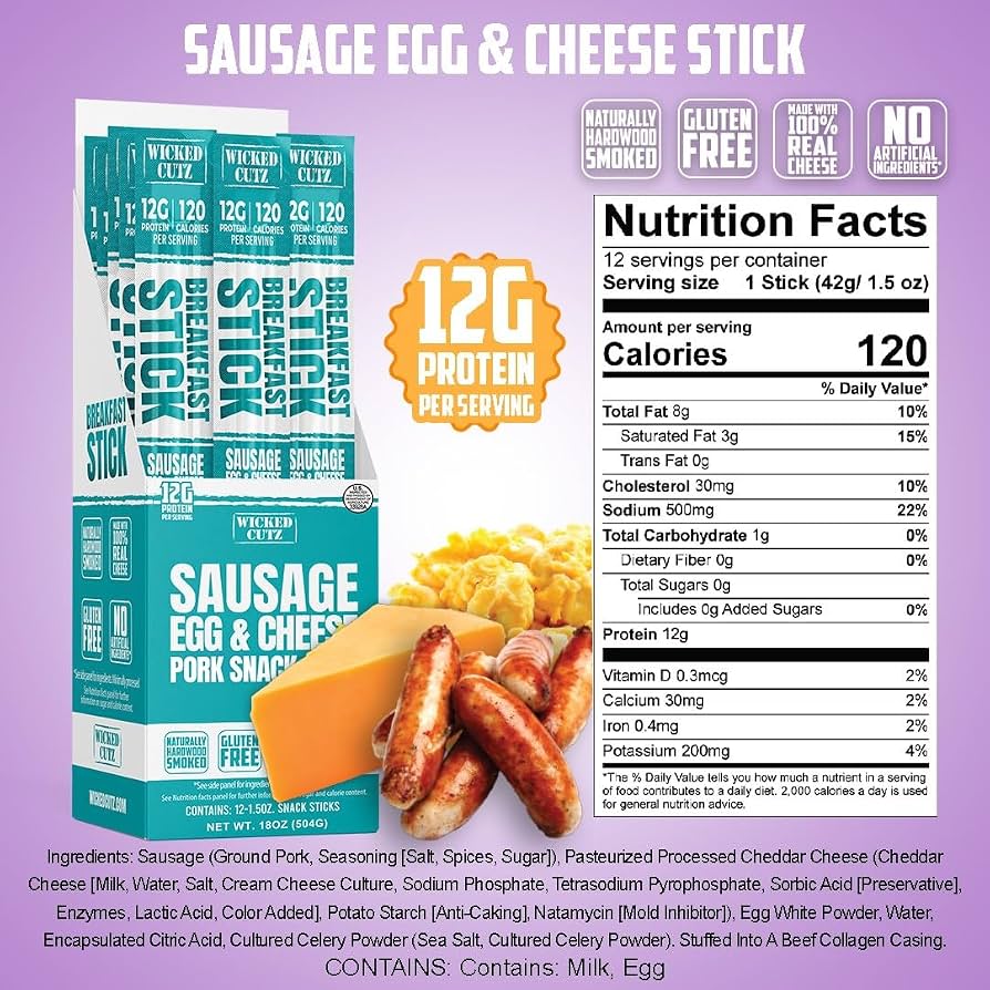 Wicked Cutz Breakfast Sticks
