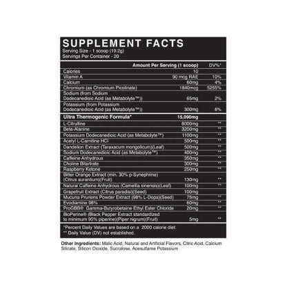 BlackMarket Labs Scorch Ultra Thermogenic Pre-Workout