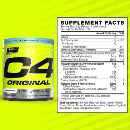 Cellucor C4 Original V3 Pre Workout Powder