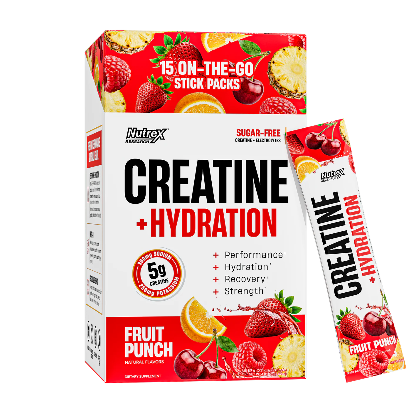 Nutrex Essentials Creatine + Hydration Stick Packs