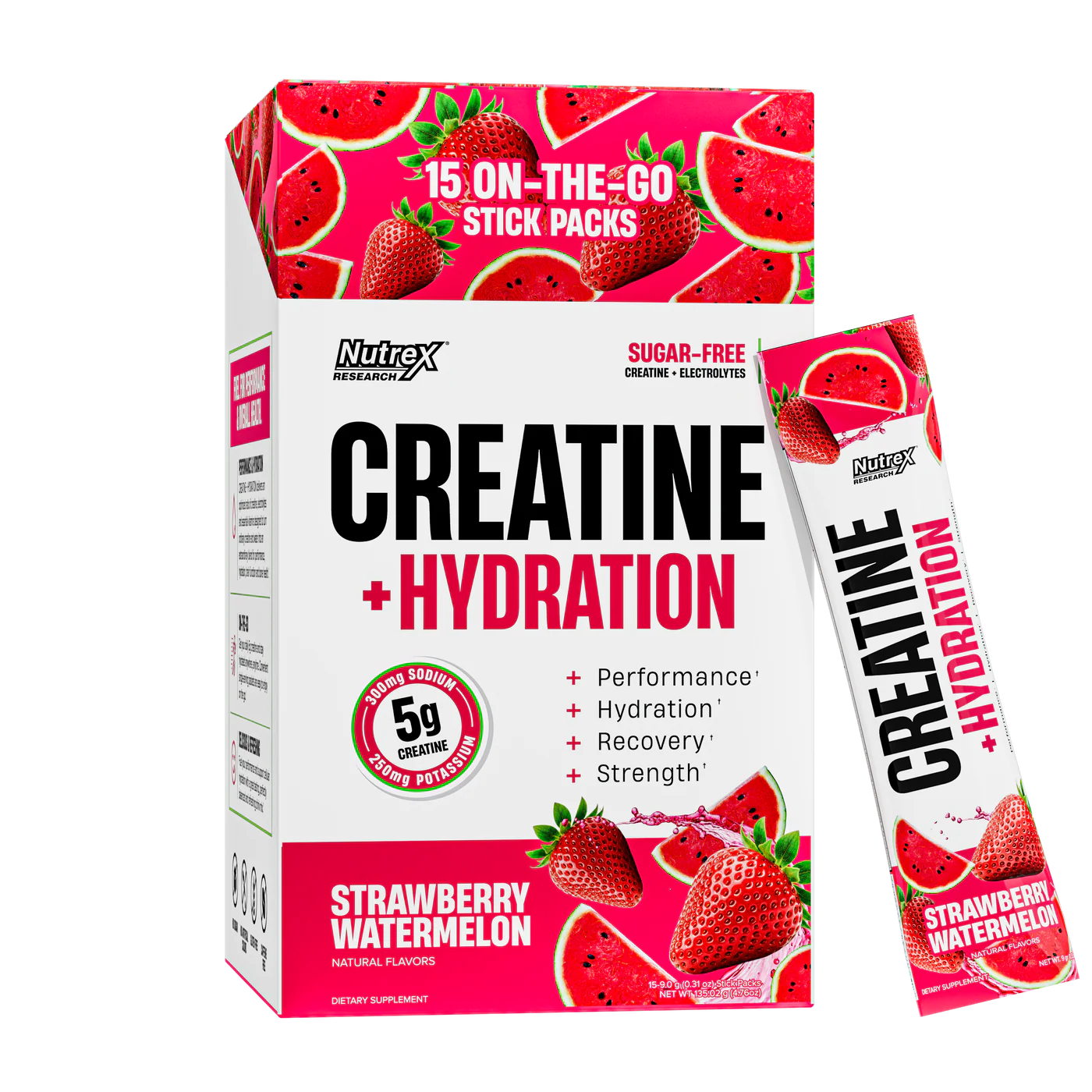 Nutrex Essentials Creatine + Hydration Stick Packs
