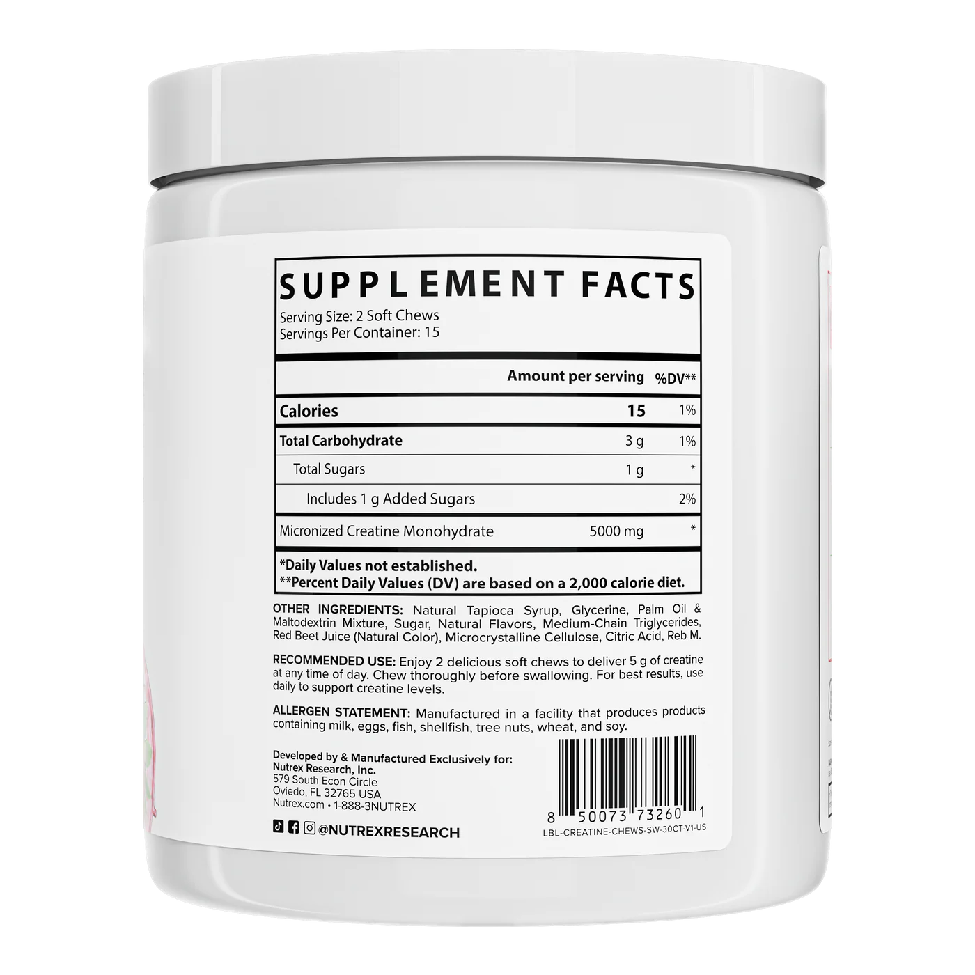 Nutrex Essentials Creatine Soft Chews