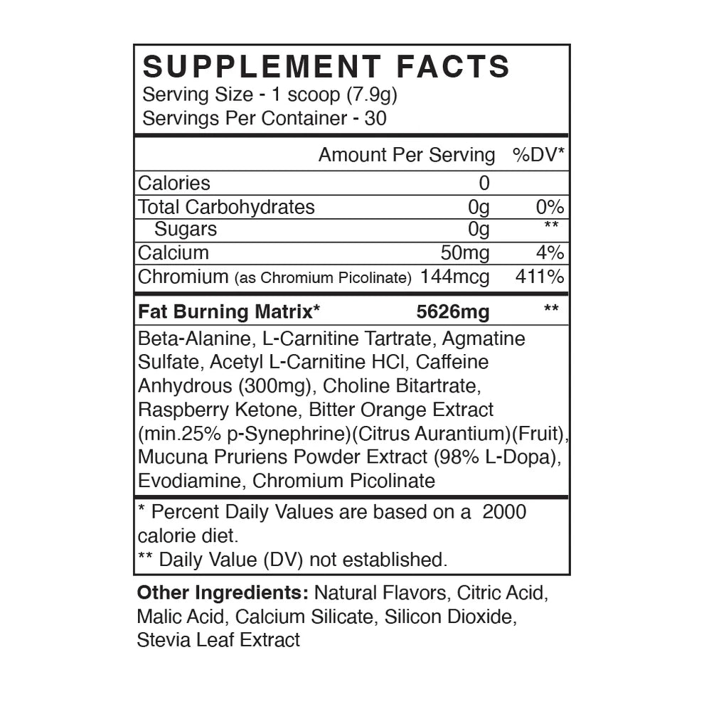 BlackMarket Labs CUTS Natural Pre-workout