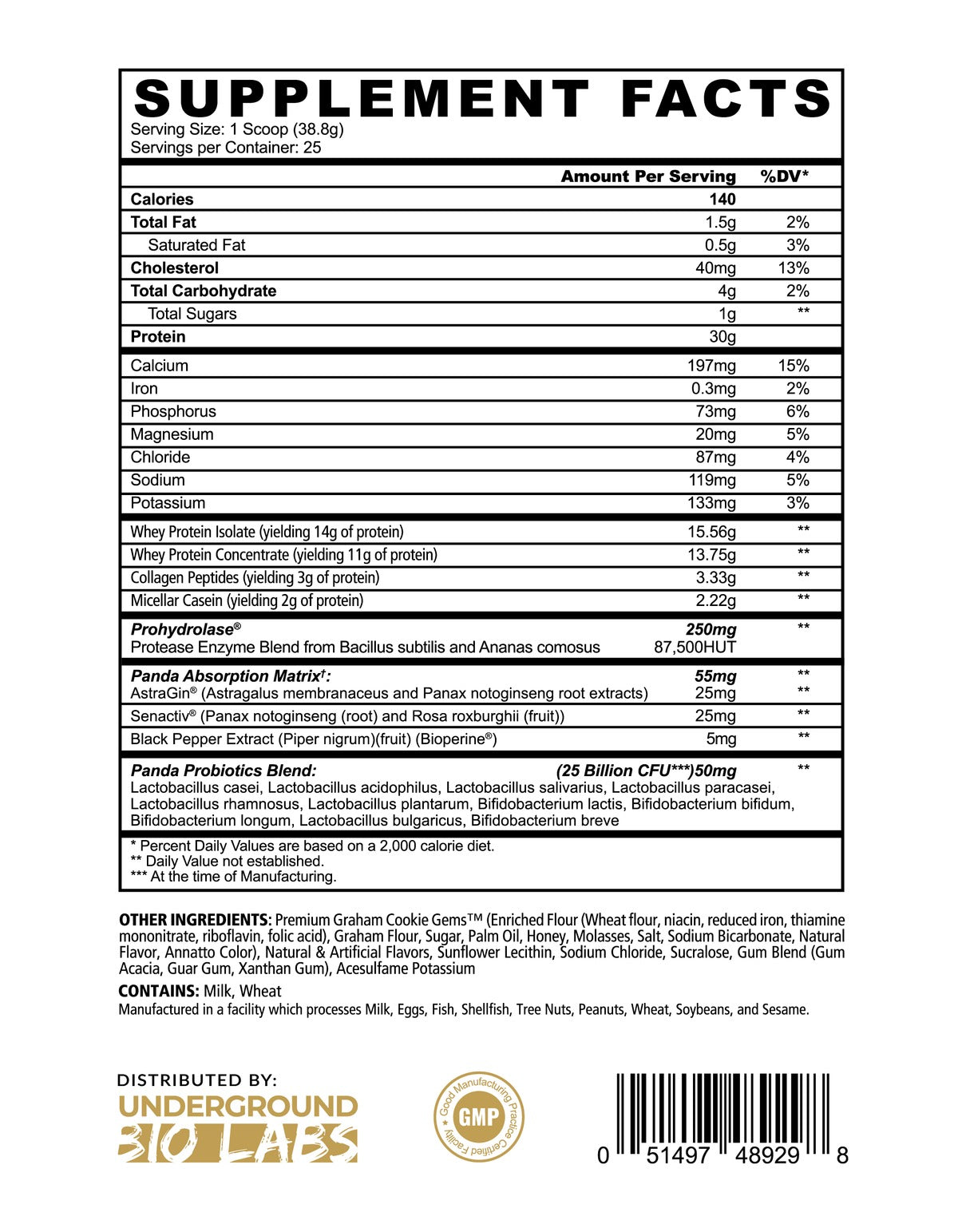 PANDA Fuel Premium Protein Limited Edition Caramel Ice Cream Crunch