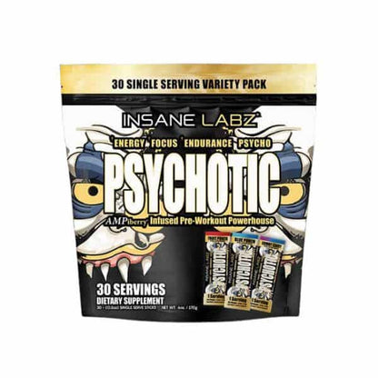 Insane Labz Psychotic GOLD Stickpack Variety Bag