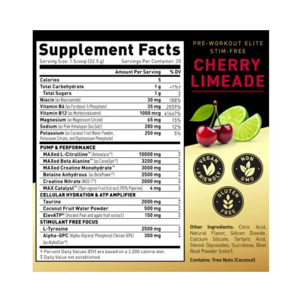 KAGED Pre-Kaged Elite Stim Free