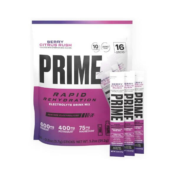 Prime Hydration Rapid Rehydration Stick Packs