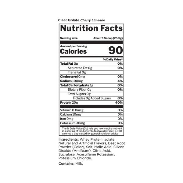 Rule One Clear Isolate Protein