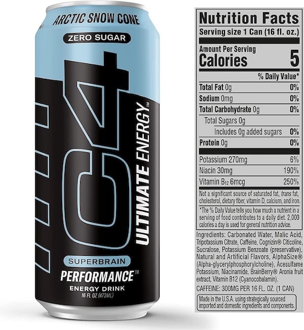 Cellucor C4 Ultimate Carbonated RTD-172