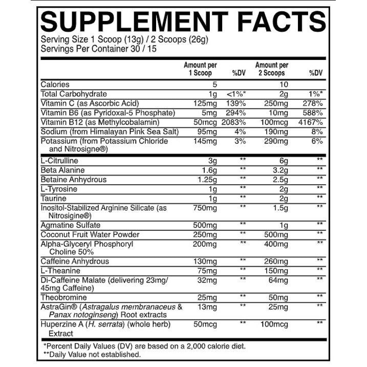 Raw Nutrition CBUM Thavage Pre Powder
