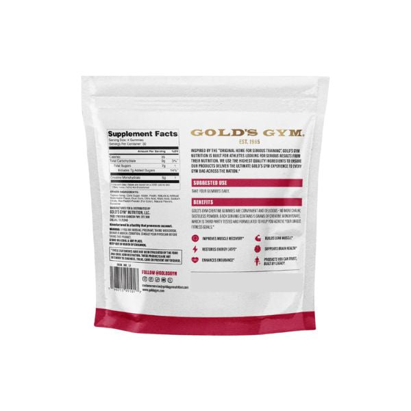 Gold's Gym Nutrition Creatine Gummies