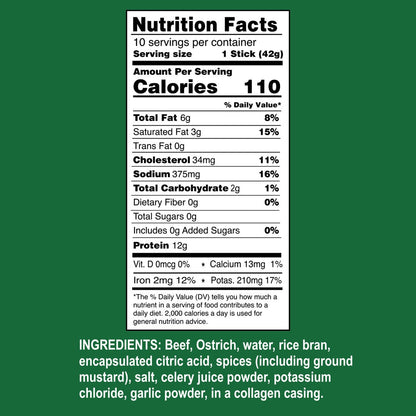 Ostrim Beef & Ostrich Sticks
