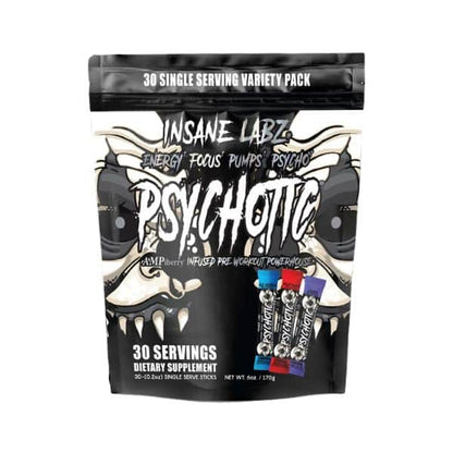 Insane Labz Psychotic BLACK Stickpack Variety Bag