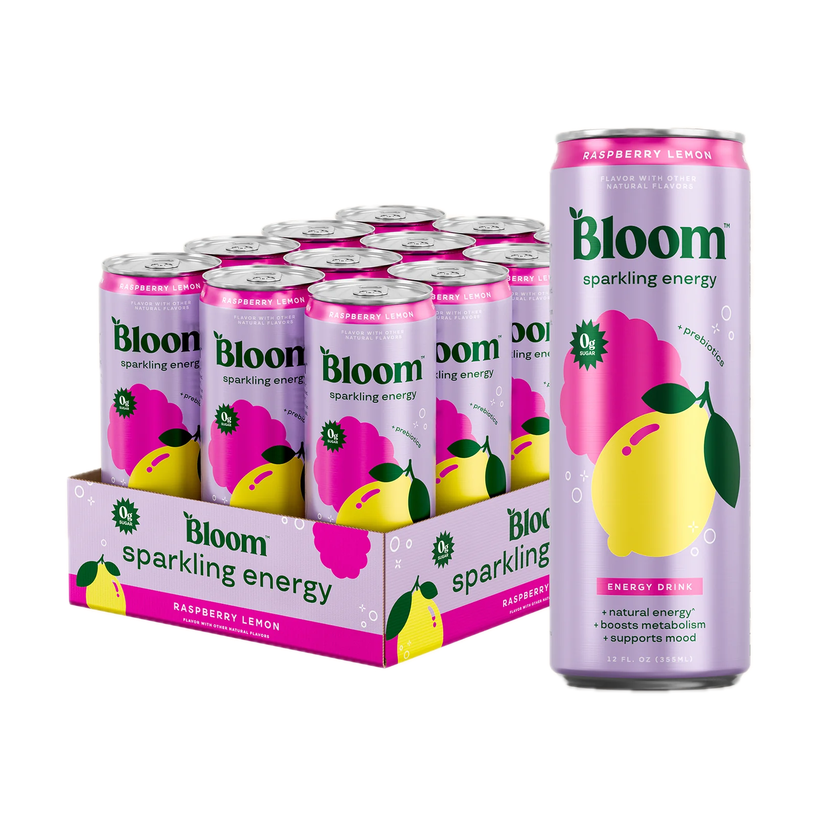 Bloom Sparkling Energy RTD 12oz