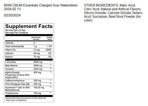 Raw Nutrition Essential Charged Pre