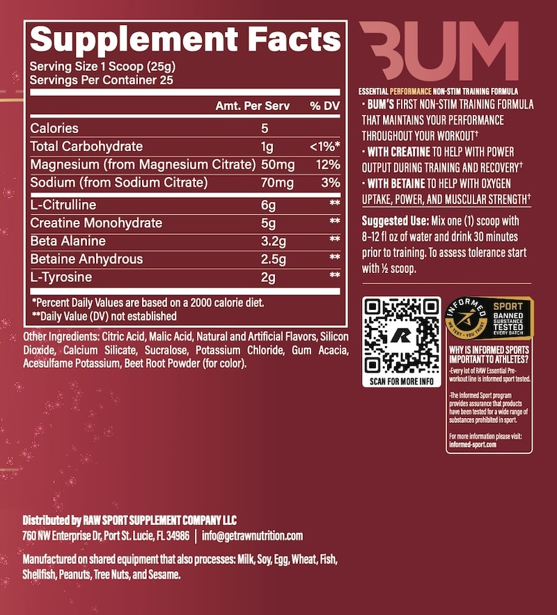 Raw Nutrition Flavored Creatine