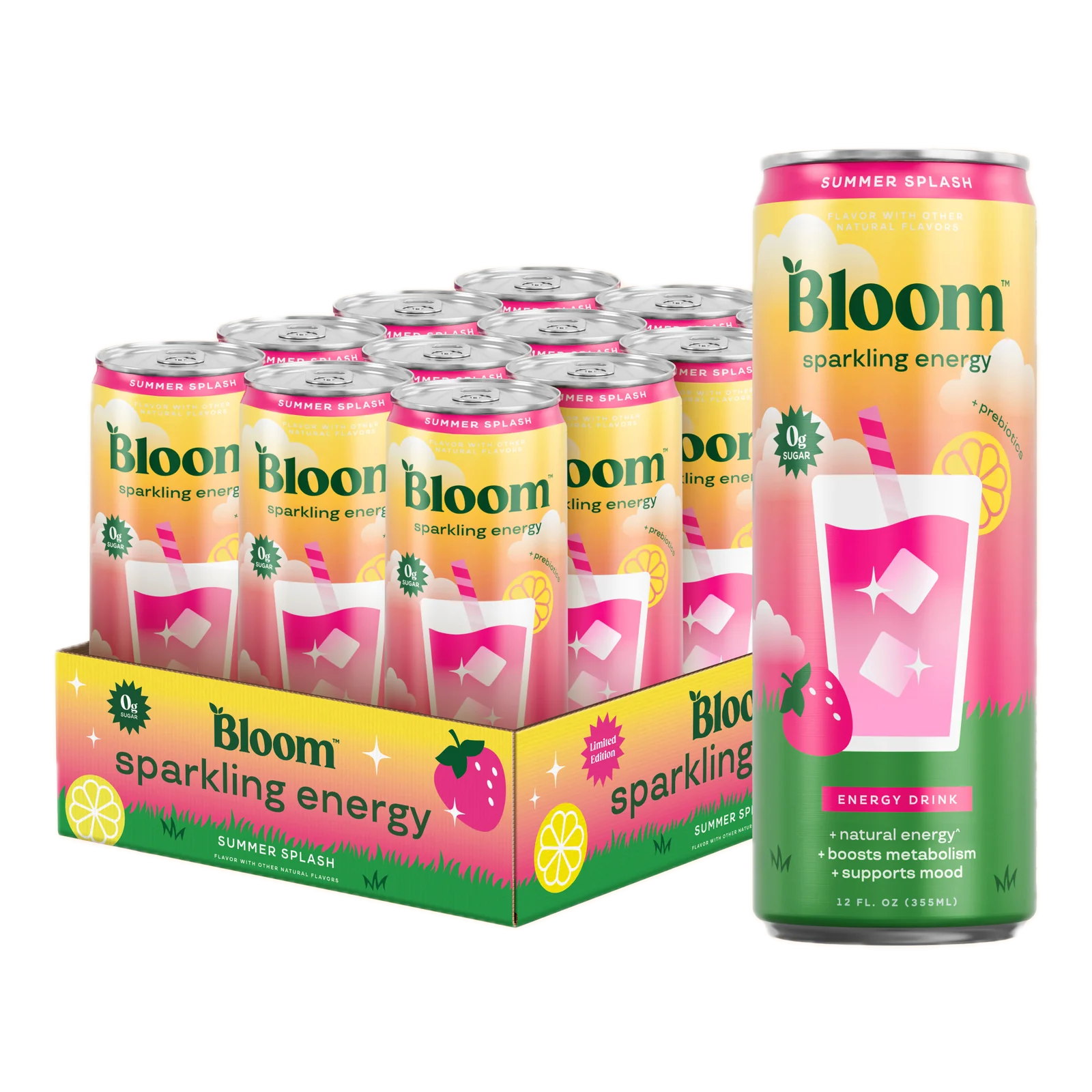 Bloom Sparkling Energy RTD 12oz
